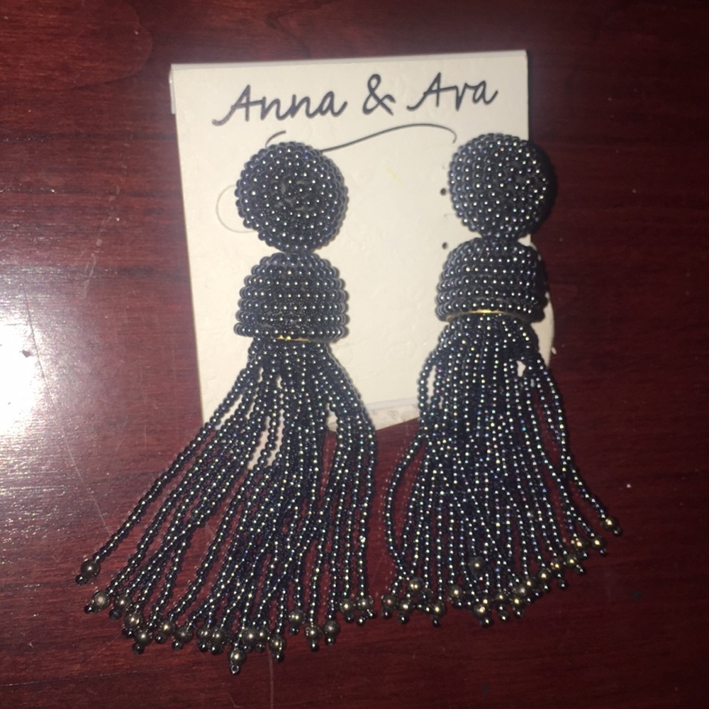 Anna and Ava blue/grayish earrings